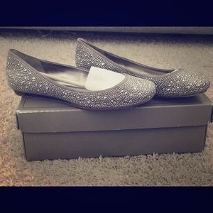 Silver BCBG Flats